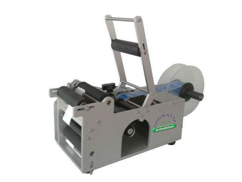 Semi-Auto Round Bottle Sticker Labeling Machine